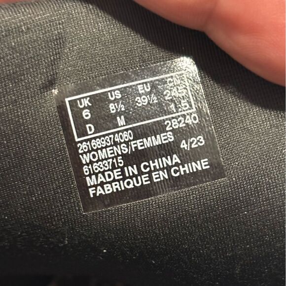 Clarks | Women's Breeze Glide Lace-Up Zip Cloudsteppers Sneakers Black Size 8.5 - Picture 12 of 14